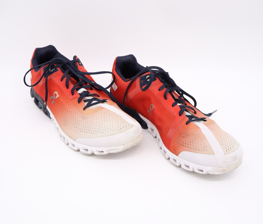 On Cloudflow 3.0 Rust Eclipse Mens Size 10.5 White Red Running Shoes Sneakers